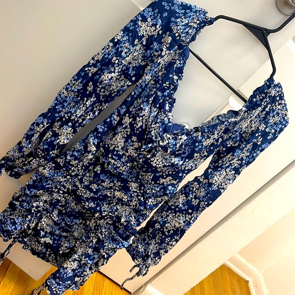 FashionNova Through The Garden Rushed Mini Dress - Picture 2 of 4